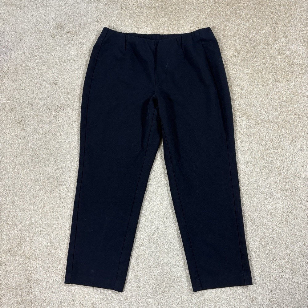 J.Jill Pants Womens LP Slim Leg Pull On Elastic Waist Stretch Casual Ponte Black